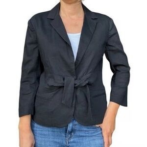 Theory galina linen blend jacket size 4